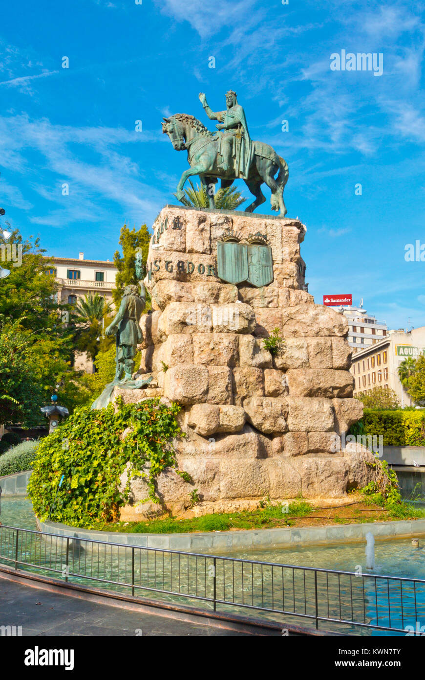 Placa d'Espanya, Palma, Mallorca, Balearic islands, Spain Stock Photo