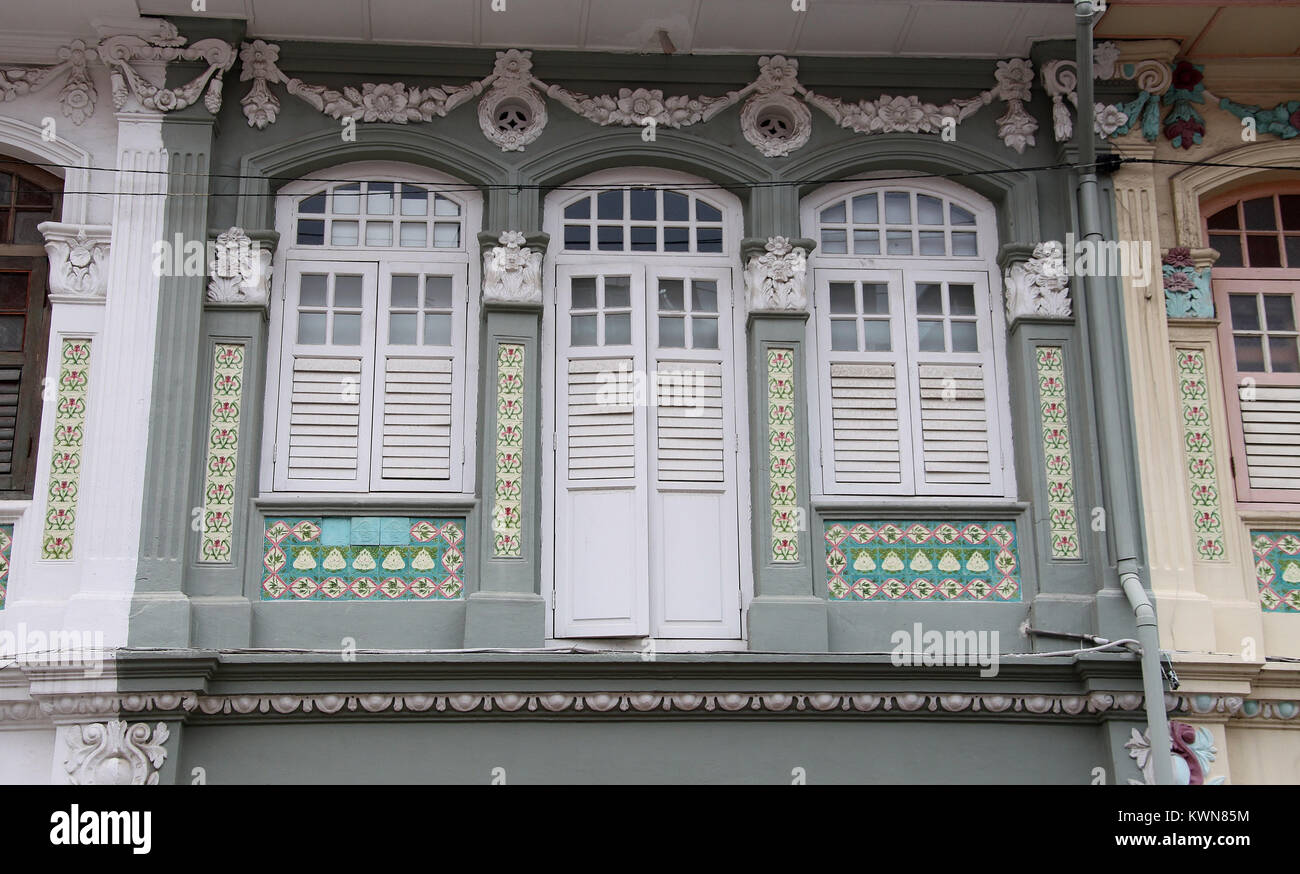 Heritage architecture in Singapore Stock Photo