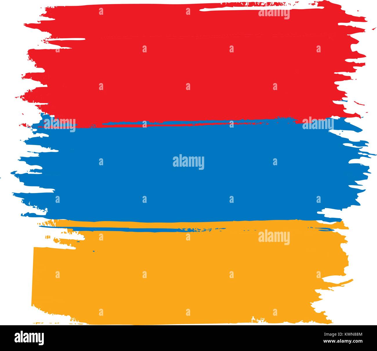 Armenia flag, vector illustration Stock Vector