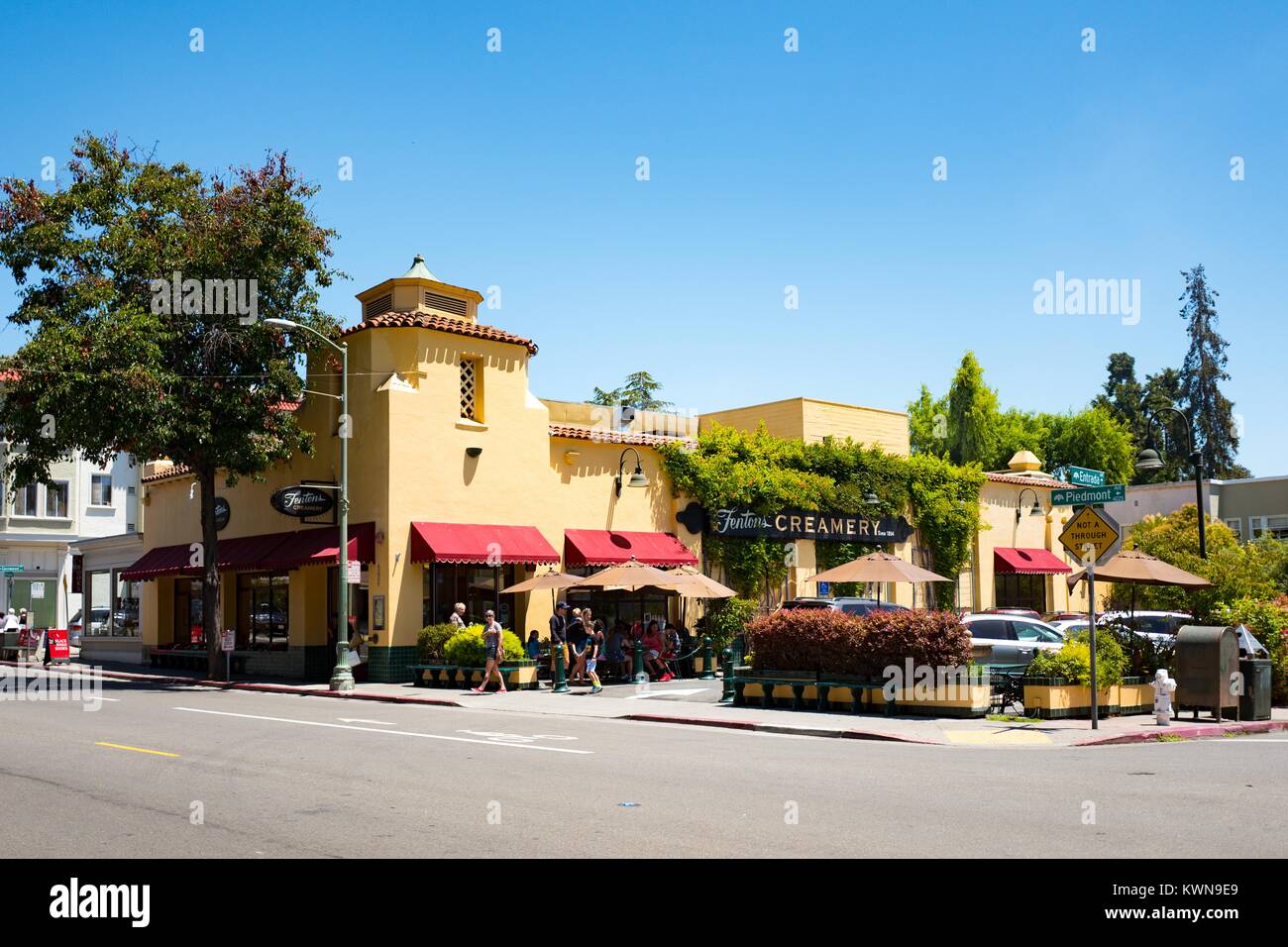 Facade of Fenton's Creamery, a classic creamery and ice cream store