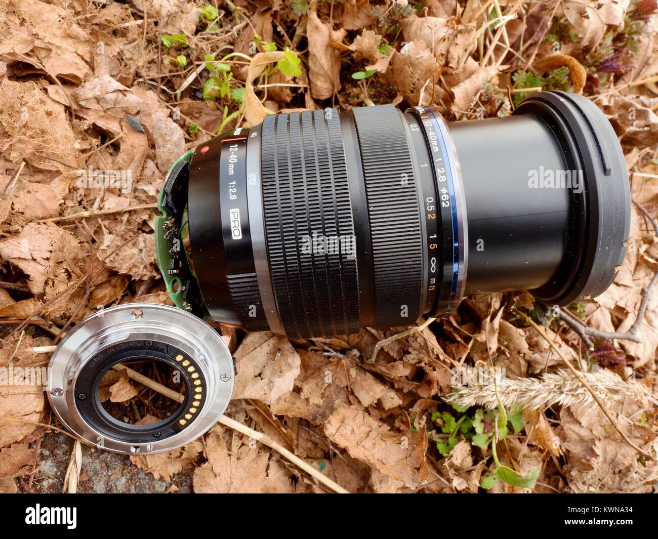 6th of February 2017. My Olympus 1240 f2.8 lens with camera fall down