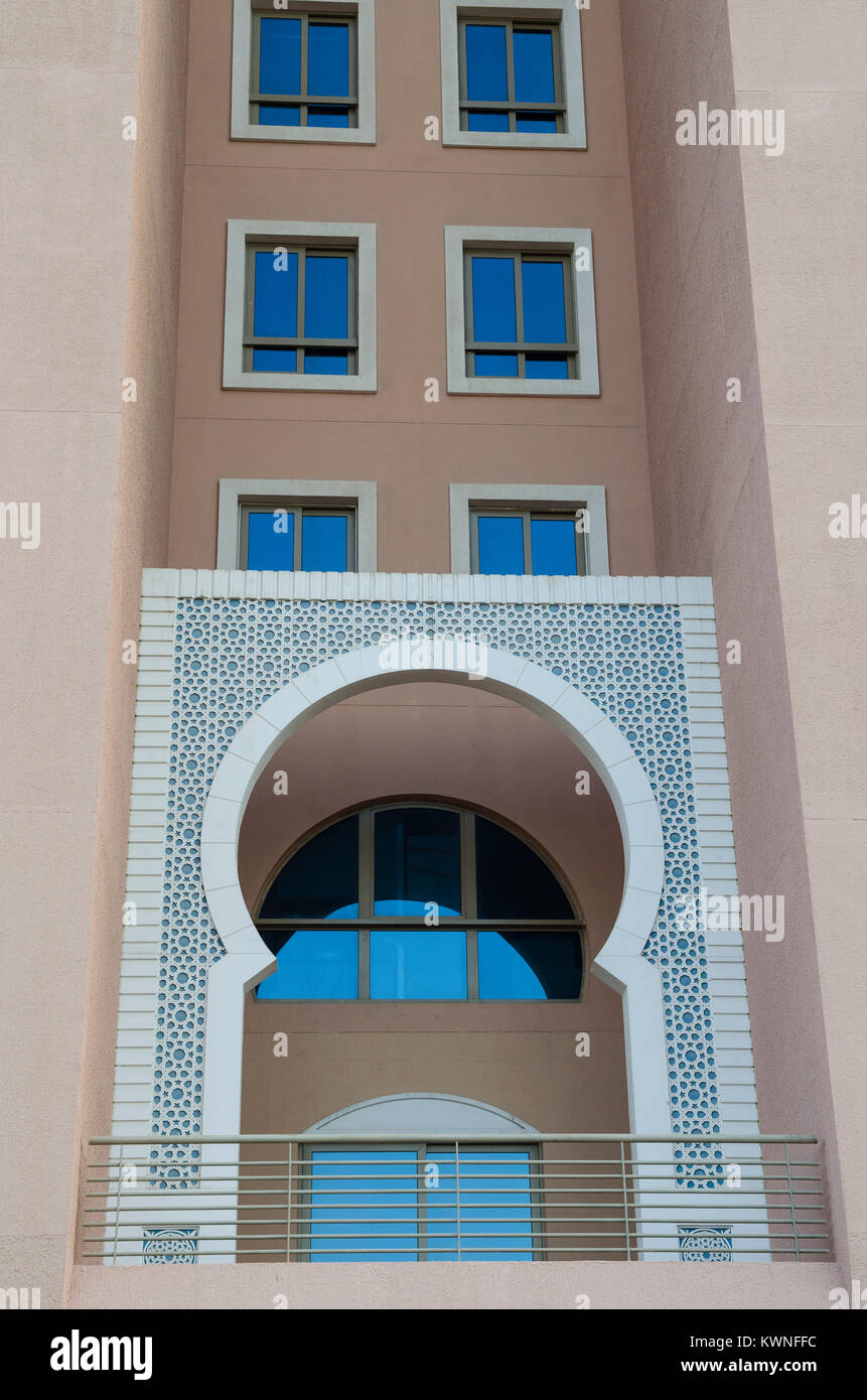 Close up of Movenpick hotel near Ibn Battuta mall Dubai UAE Stock Photo