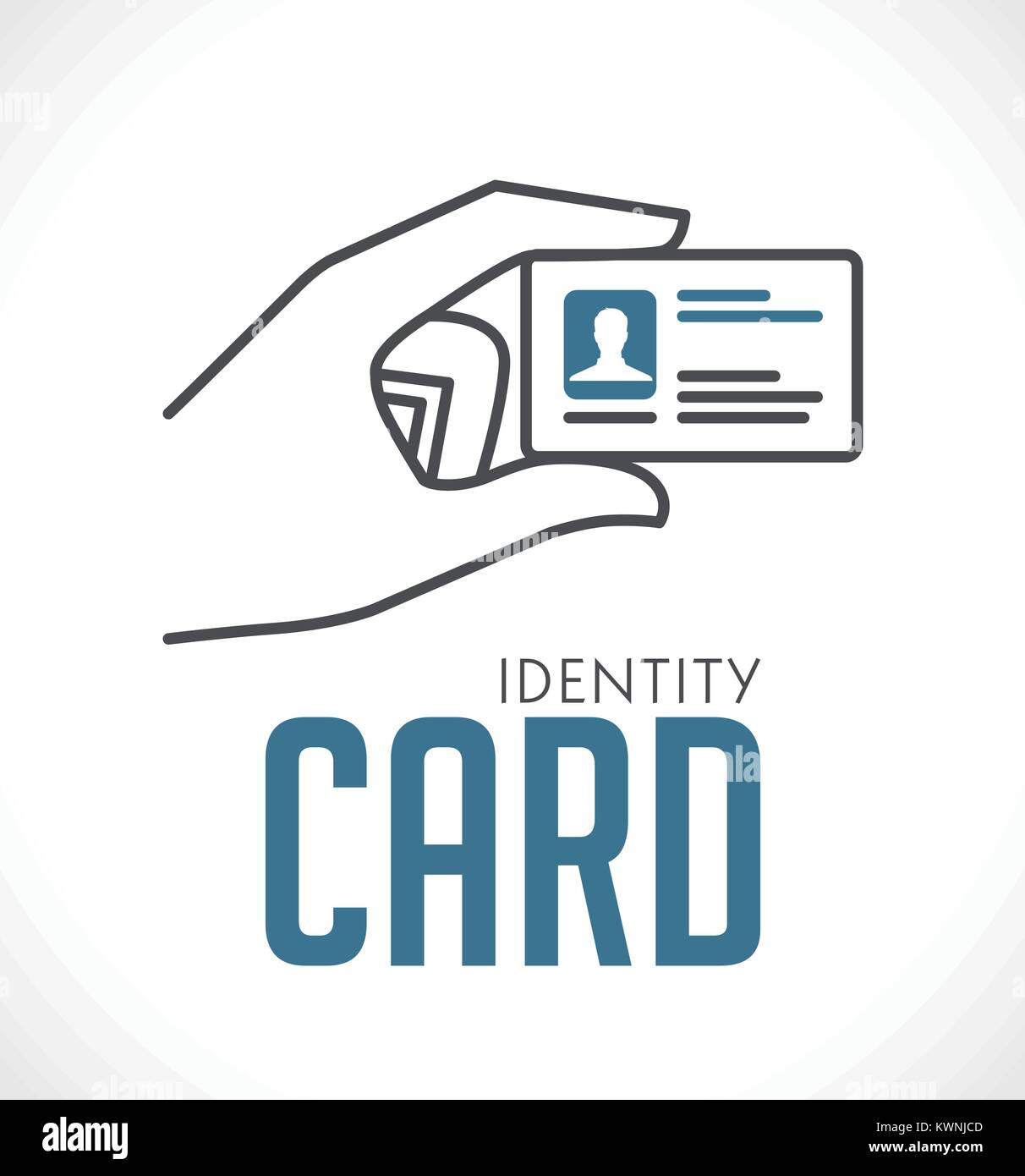Identity card in hand logo concept Stock Vector Image & Art Alamy