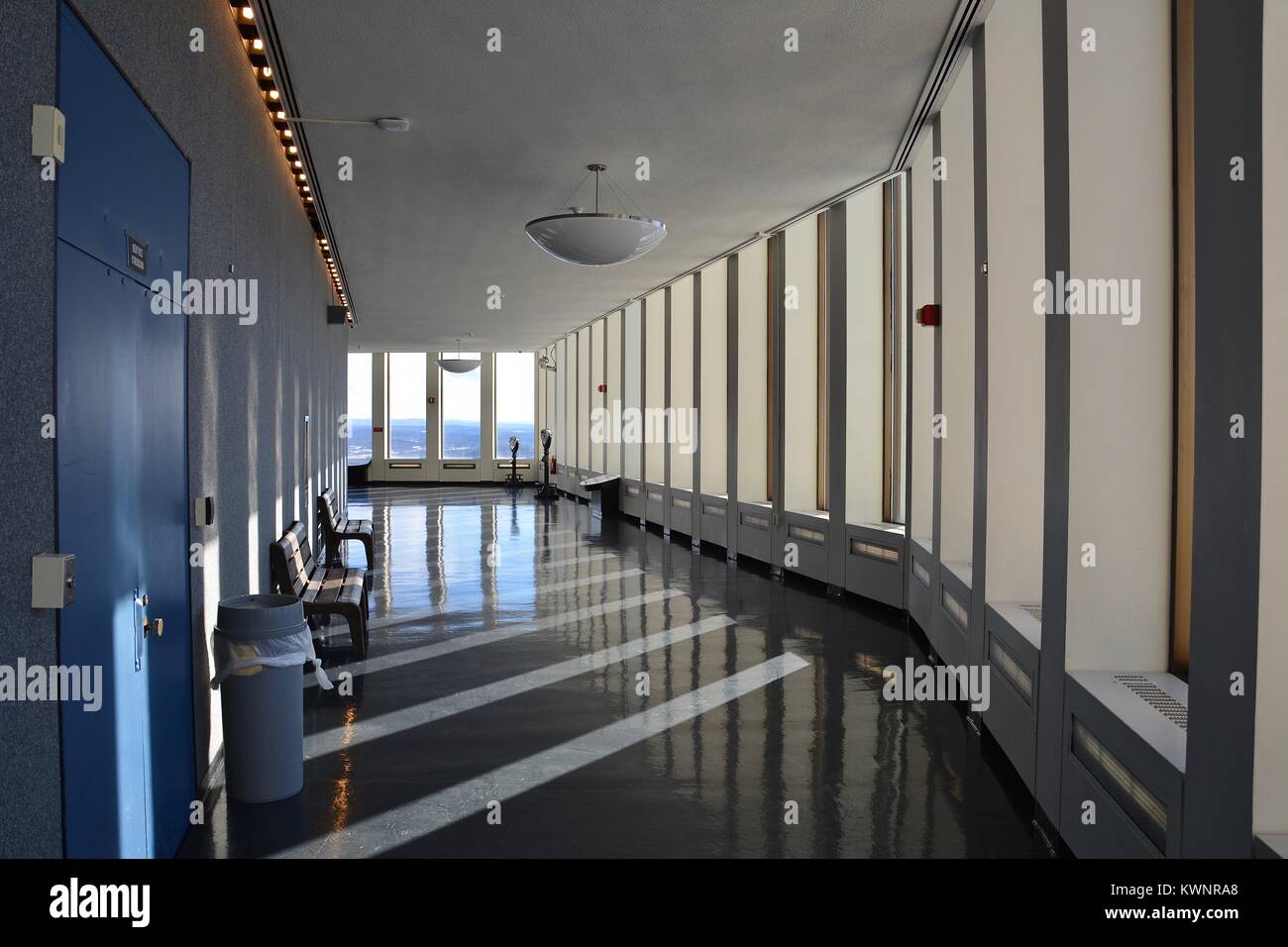Interior of the Corning Tower 42nd floor Observation Deck at the