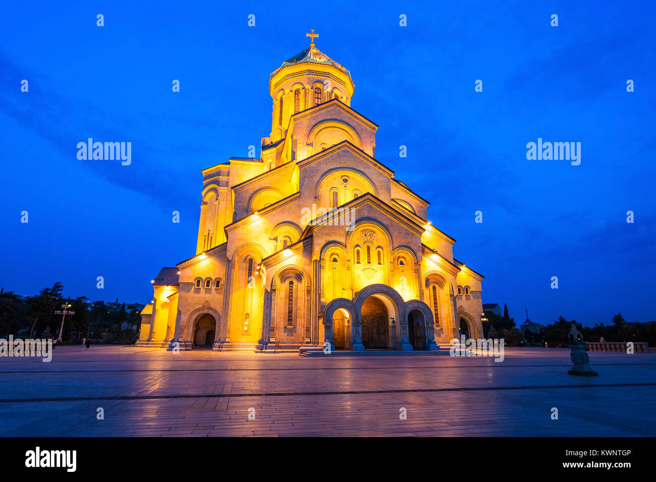 The Holy Trinity Cathedral of Tbilisi (Tsminda Sameba Church) in ...