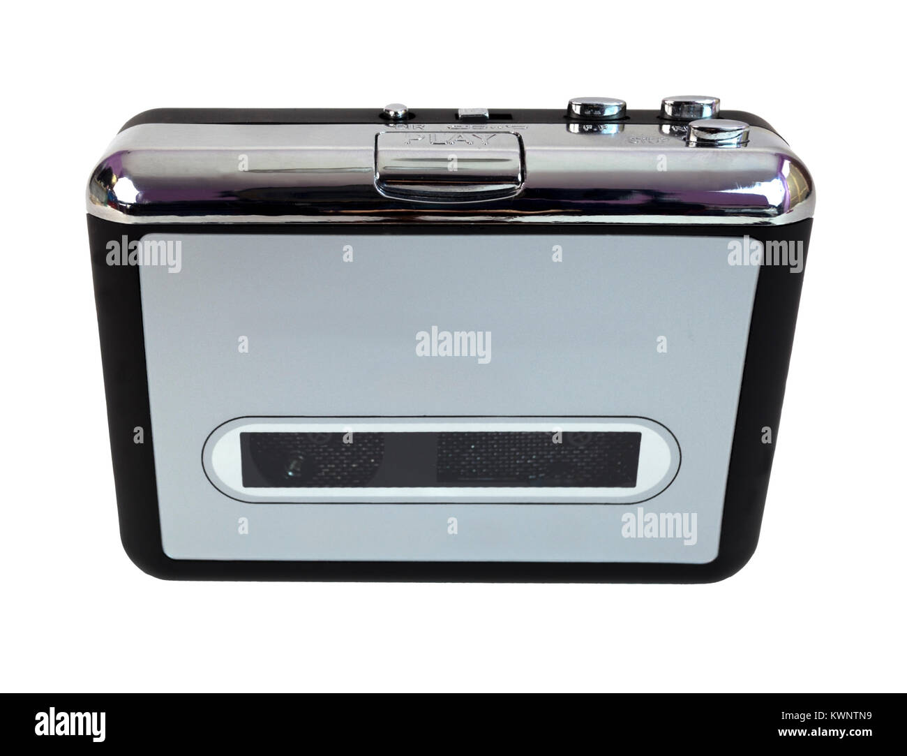 Classic vintage audio cassette player. Isolated Stock Photo Alamy
