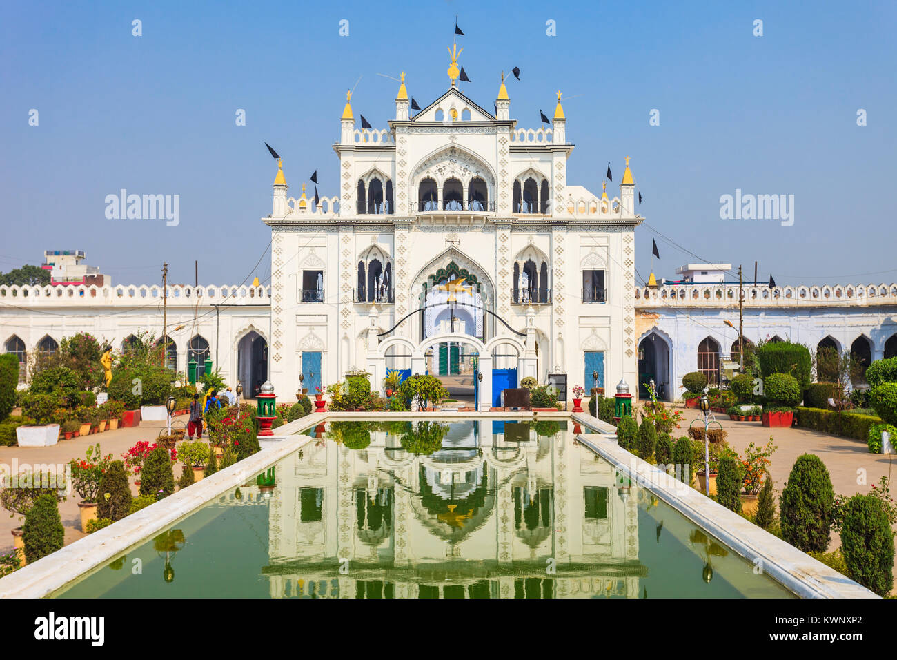 Chota Imambara (Hussainabad Imambara) is monument located in Lucknow, India Stock Photo