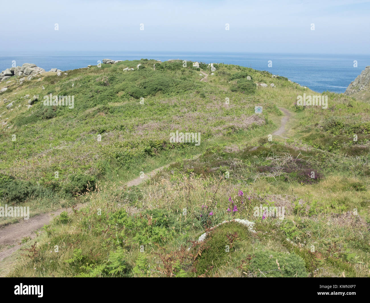 Maen Castle Iron Age Hill Fort, West Penwith Peninsula, Cornwall, England, UK in Summer Stock Photo