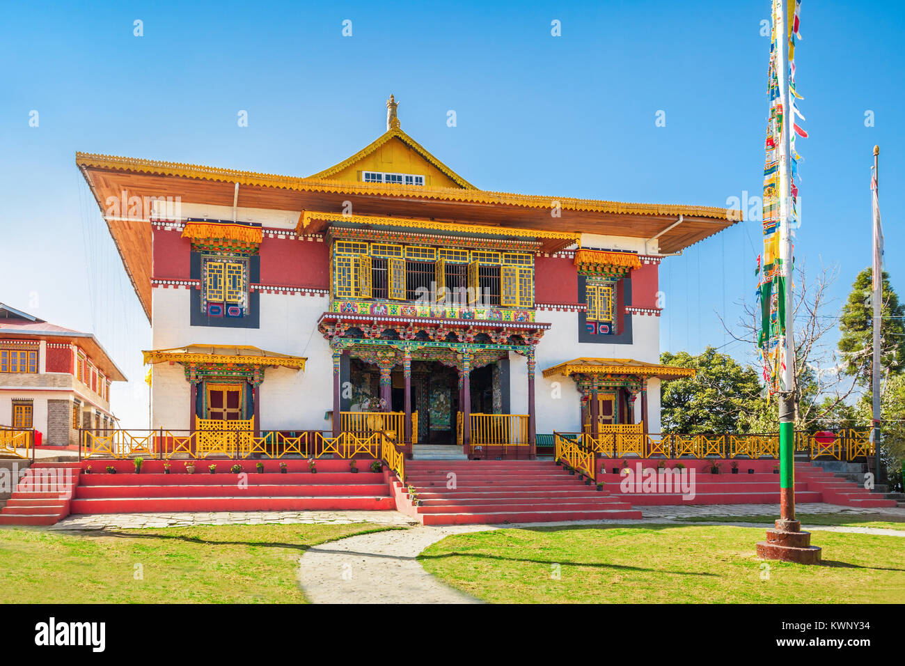 The Pemayangtse Monastery is a Buddhist monastery in Pemayangtse, near