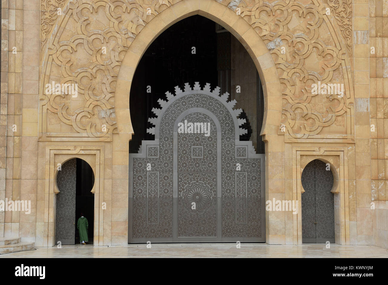 Hassan II Mosque, Casablanca, Casablanca-Settat, Morocco, North Africa Stock Photo