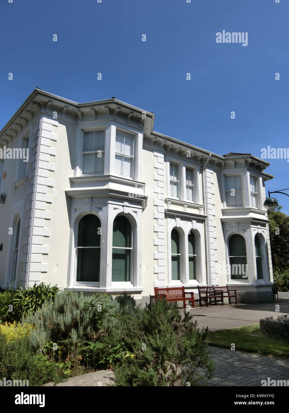 Penlee House, Penlee Park, Penzance, Cornwall, England, UK Stock Photo