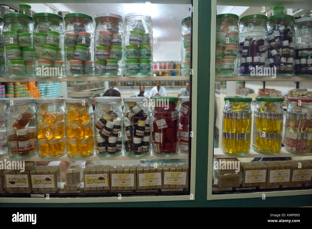 Berber pharmacy (herbal shop) in the souk. Marrakech. Morocco. North Africa Stock Photo Alamy