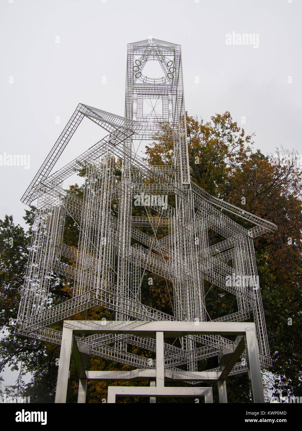 Metal Art Structure Stock Photo - Alamy