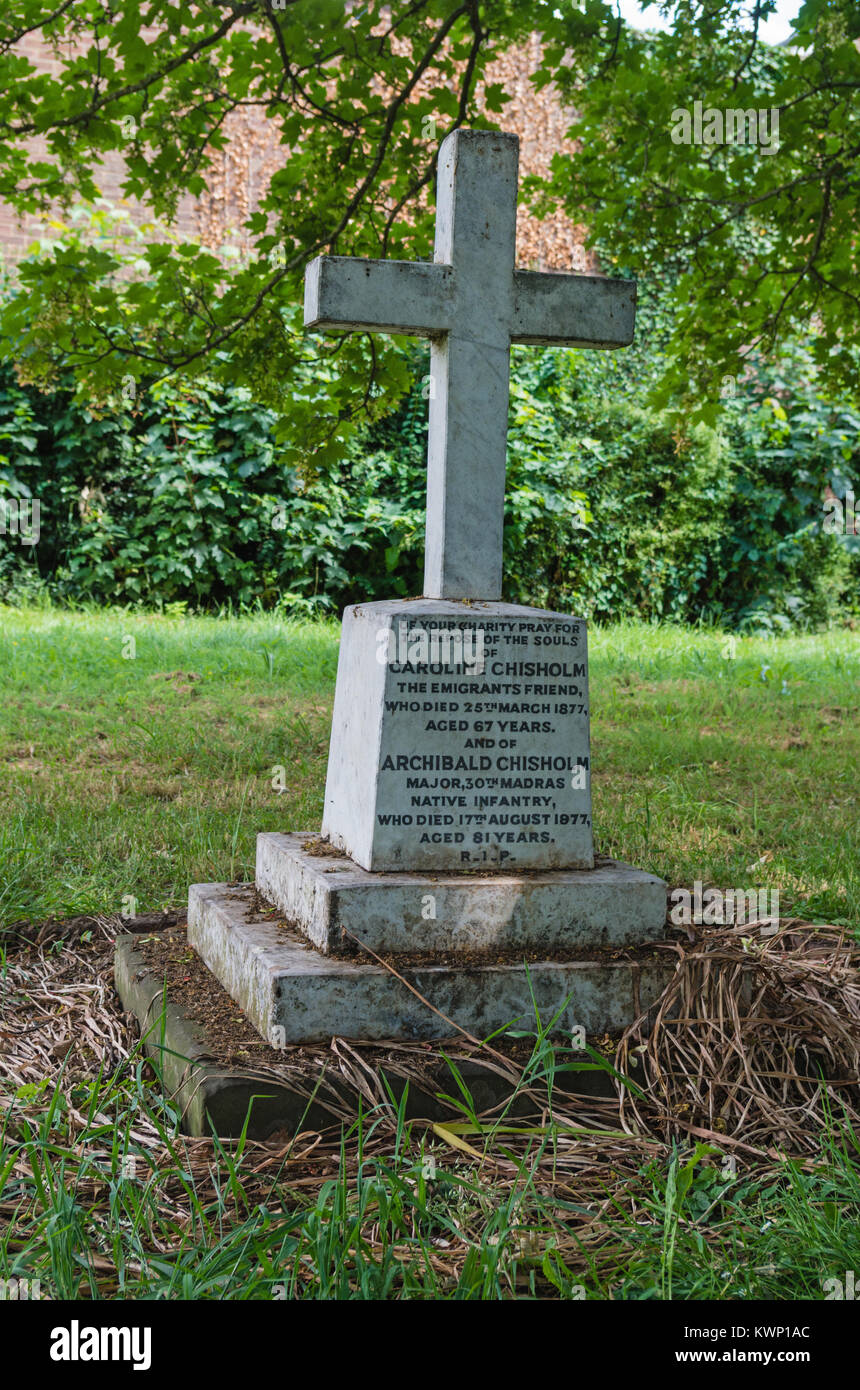 The grave of Caroline Chisholm, a