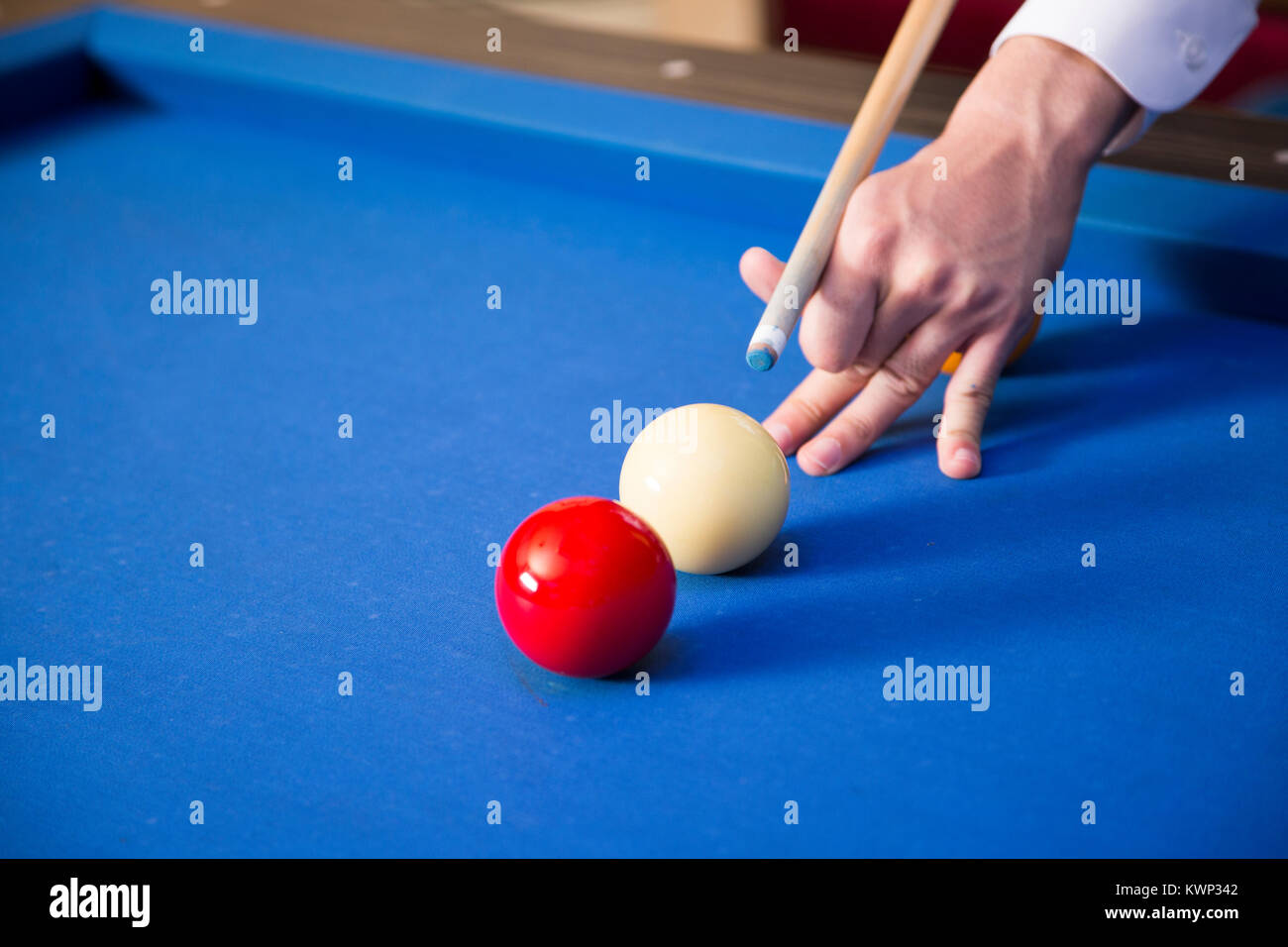 RF photo object of billiards, cue, billiards balls 100 Stock Photo