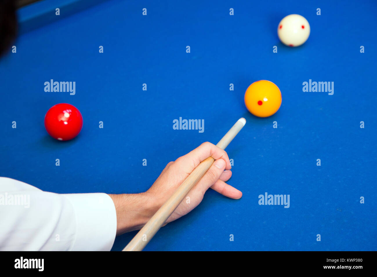 RF photo object of billiards, cue, billiards balls 085 Stock Photo