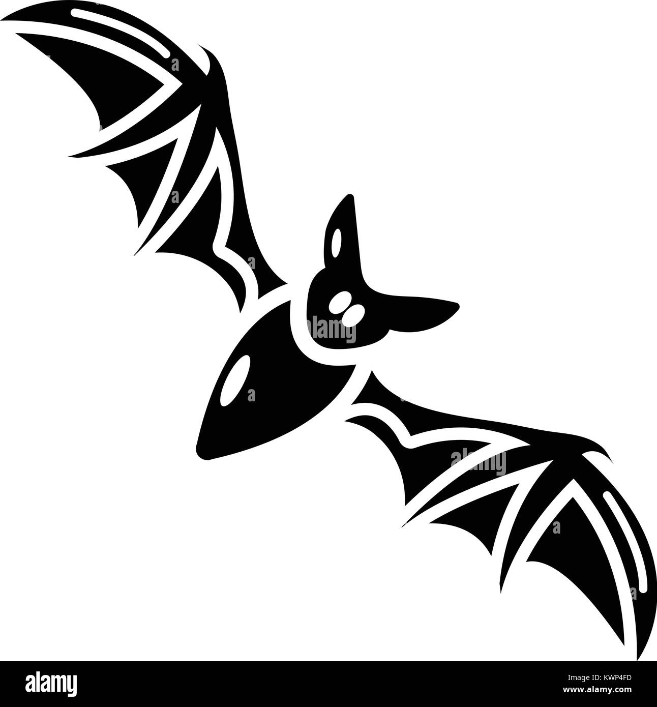 Bat icon, simple black style Stock Vector Image & Art - Alamy
