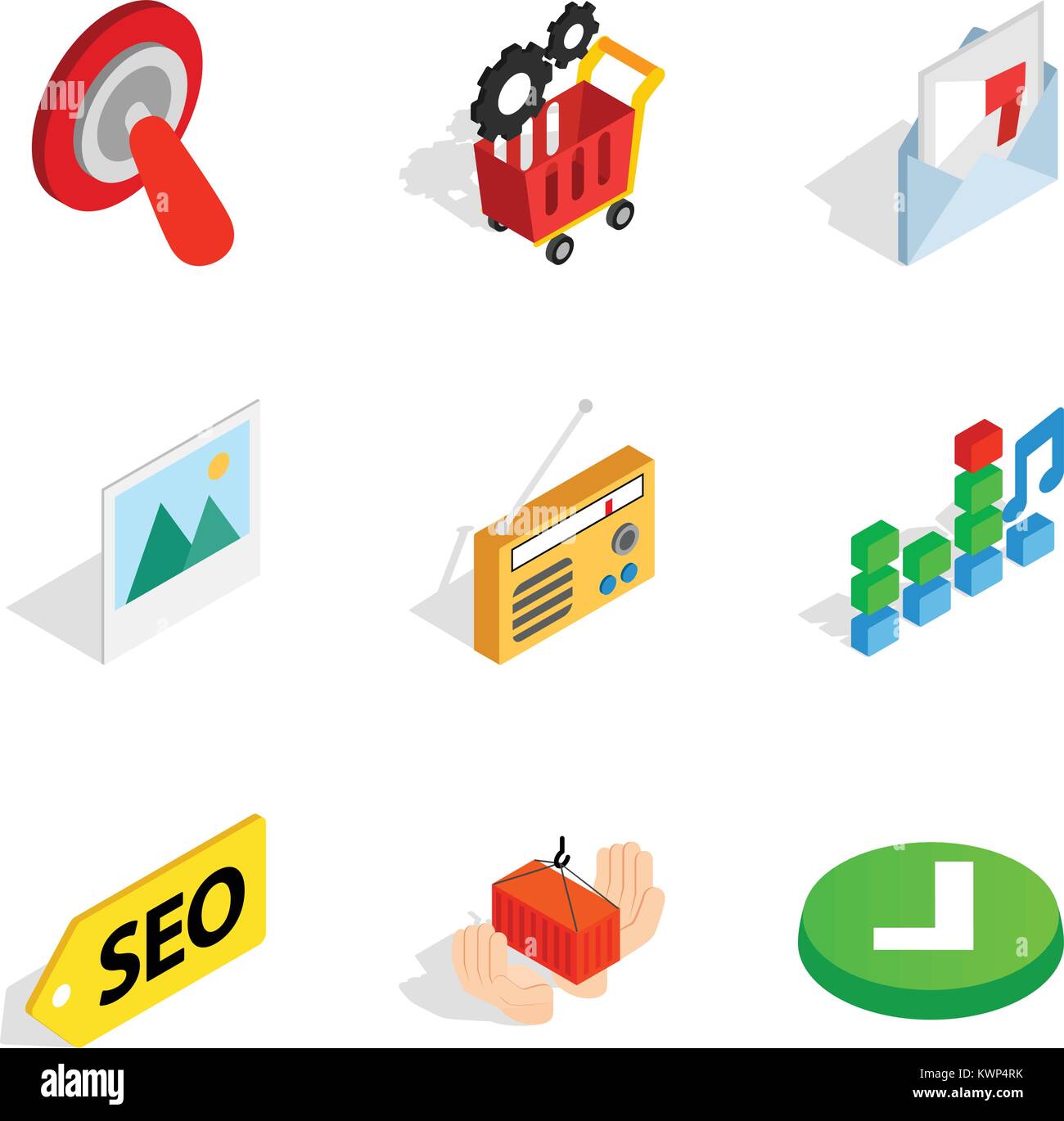Cyber education icons set, isometric style Stock Vector Image & Art - Alamy