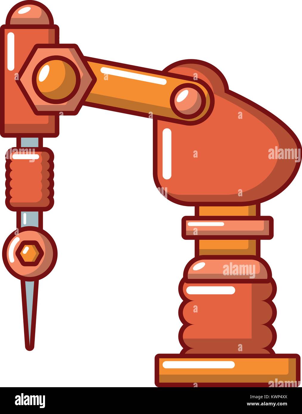 Drilling machine icon, cartoon style Stock Vector Image & Art - Alamy