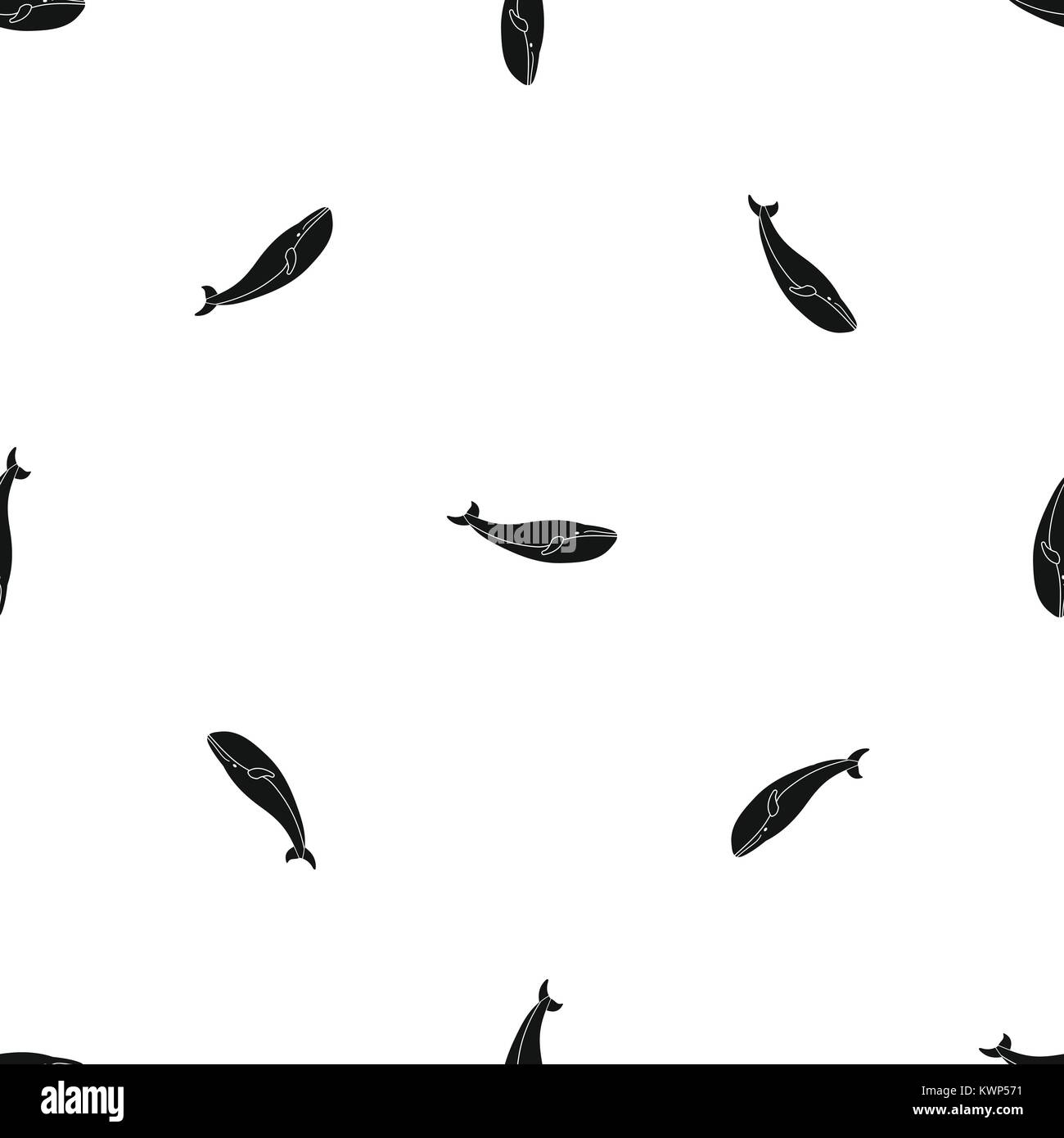 Whale pattern seamless black Stock Vector Image & Art - Alamy