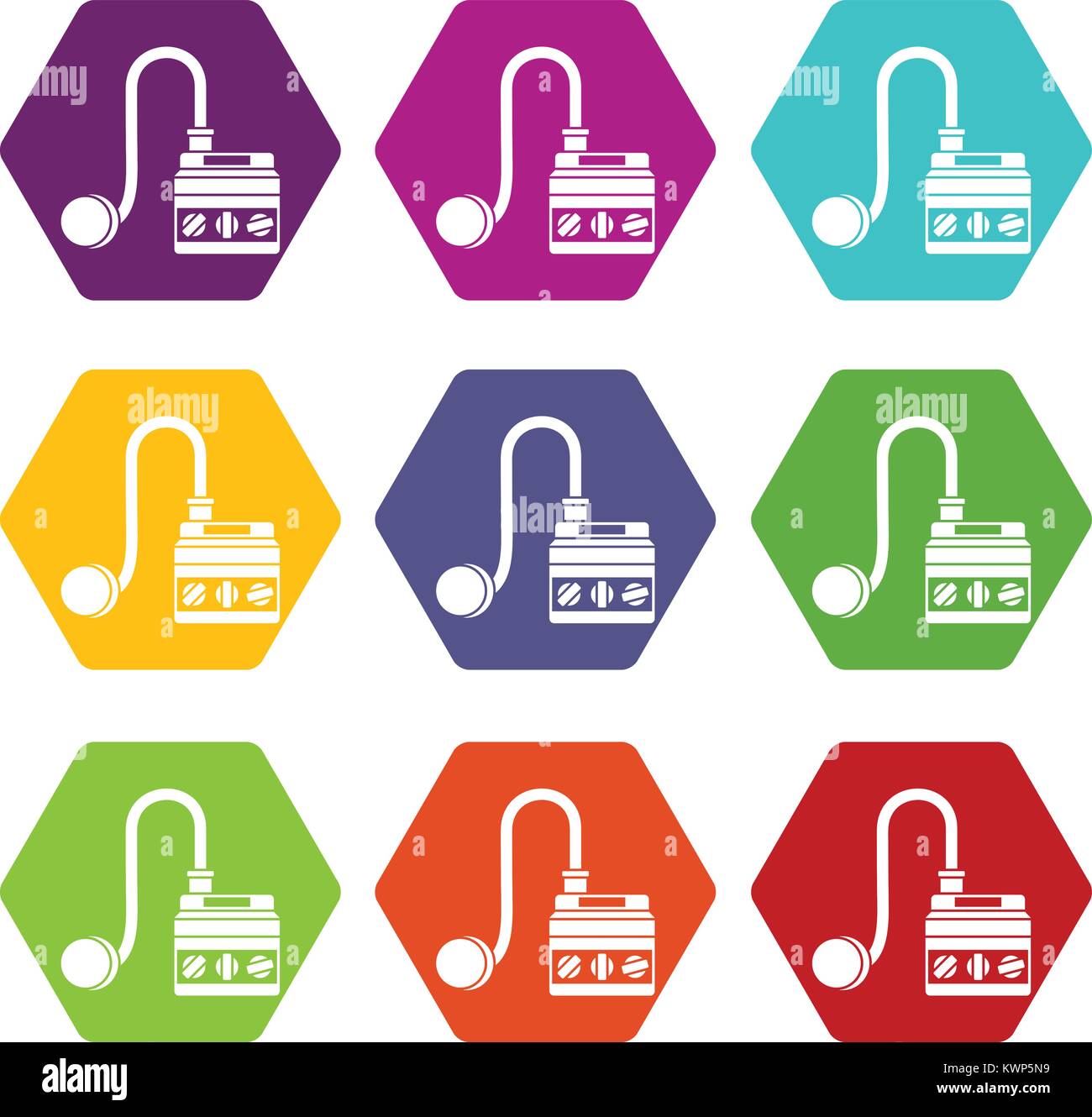 Detonator icon set color hexahedron Stock Vector Image & Art - Alamy