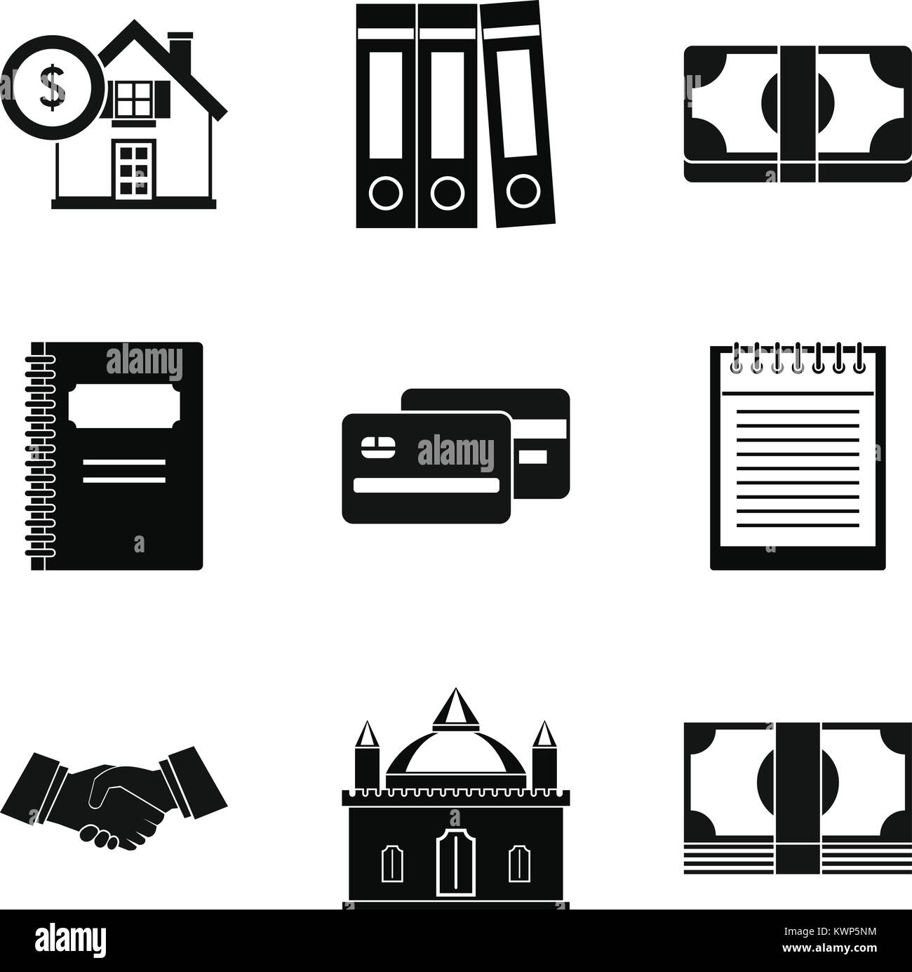 Deposit money icons set, simple style Stock Vector Image & Art - Alamy