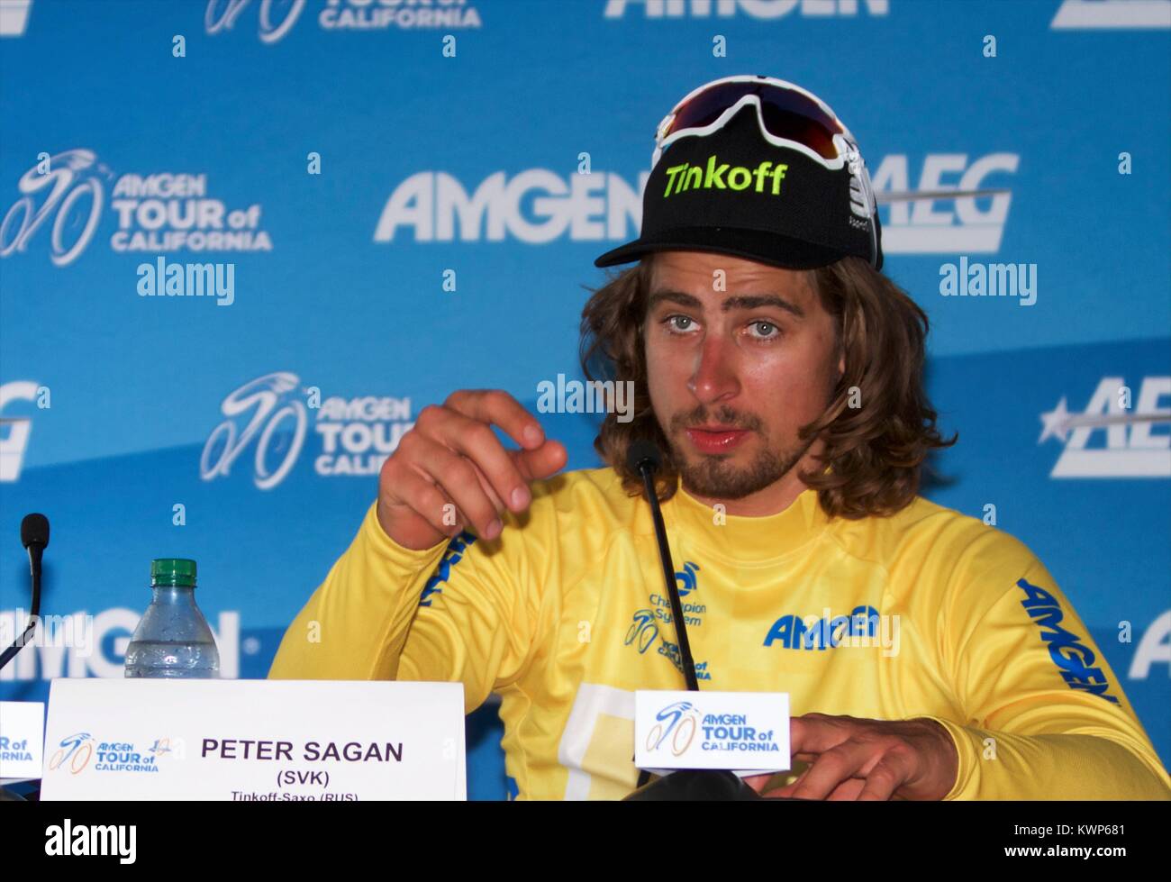 Peter Sagan at 2016 Amgen Tour of California press conference Stock Photo