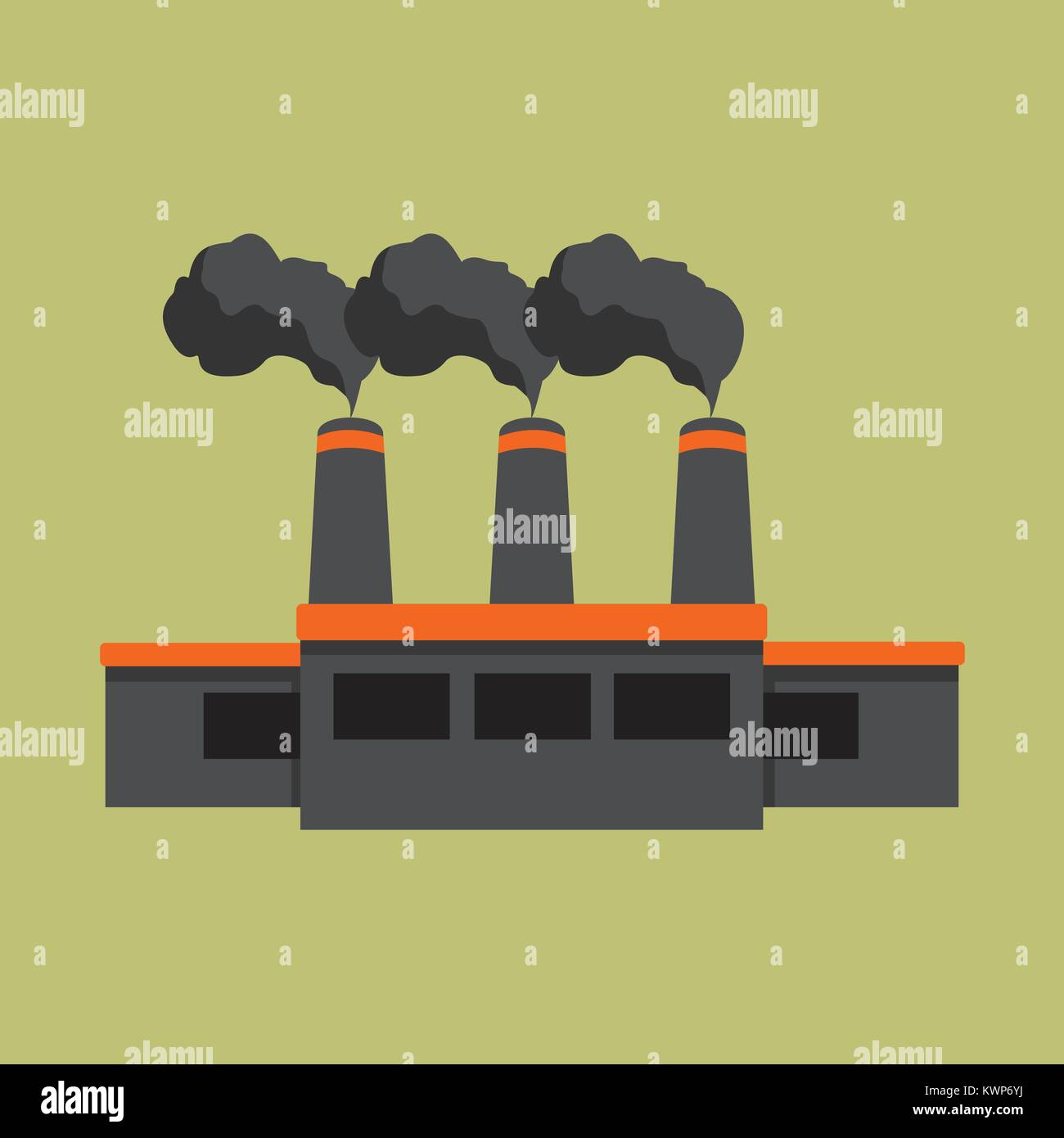 Factory Building Mining Vector Illustration Graphic Design Stock Vector ...