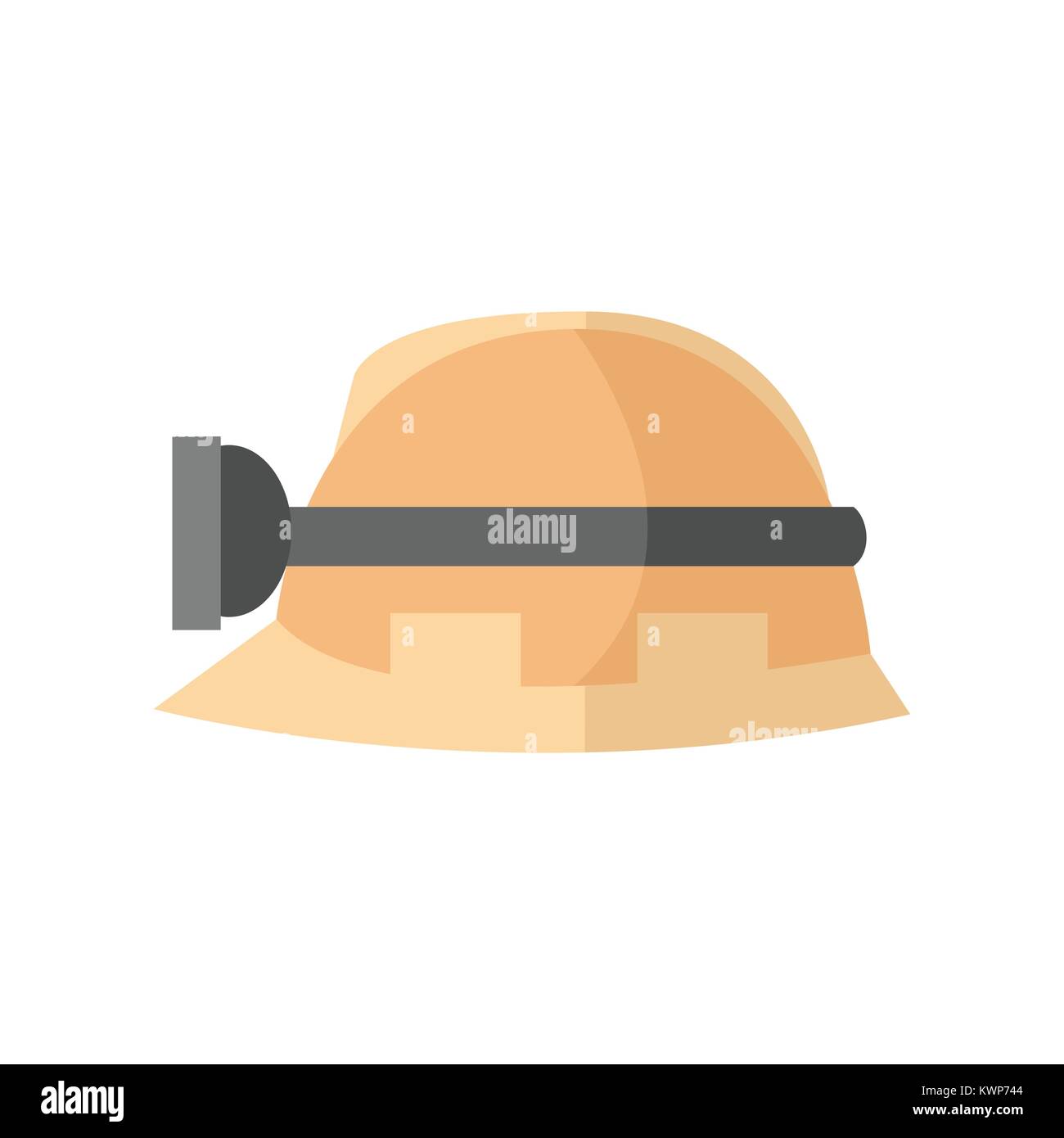 Hardhat Worker Safety Helmet Vector Illustration Graphic Design Stock
