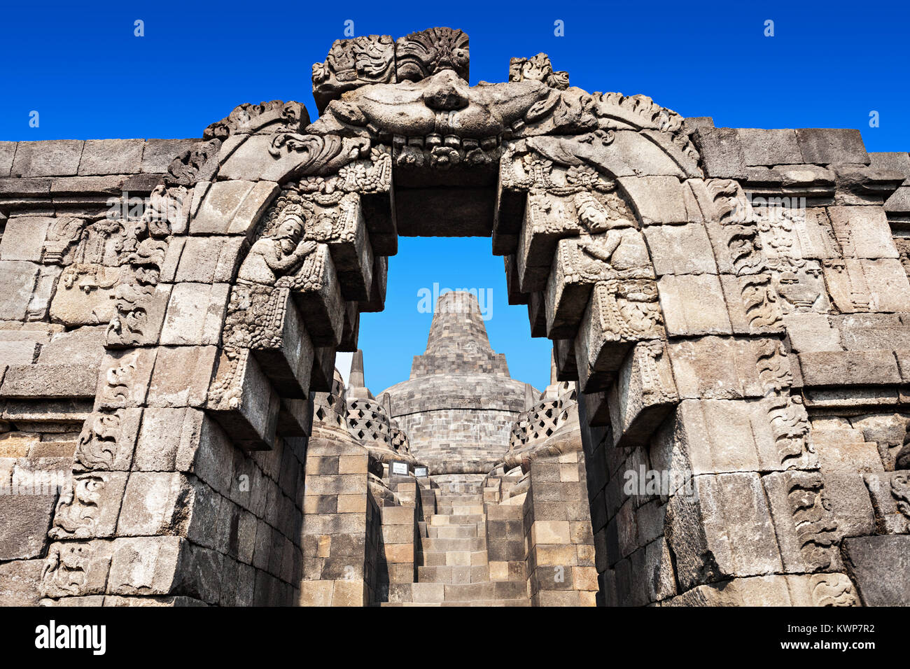 Detail of Borobudur Temple, Java island, Indonesia Stock Photo - Alamy