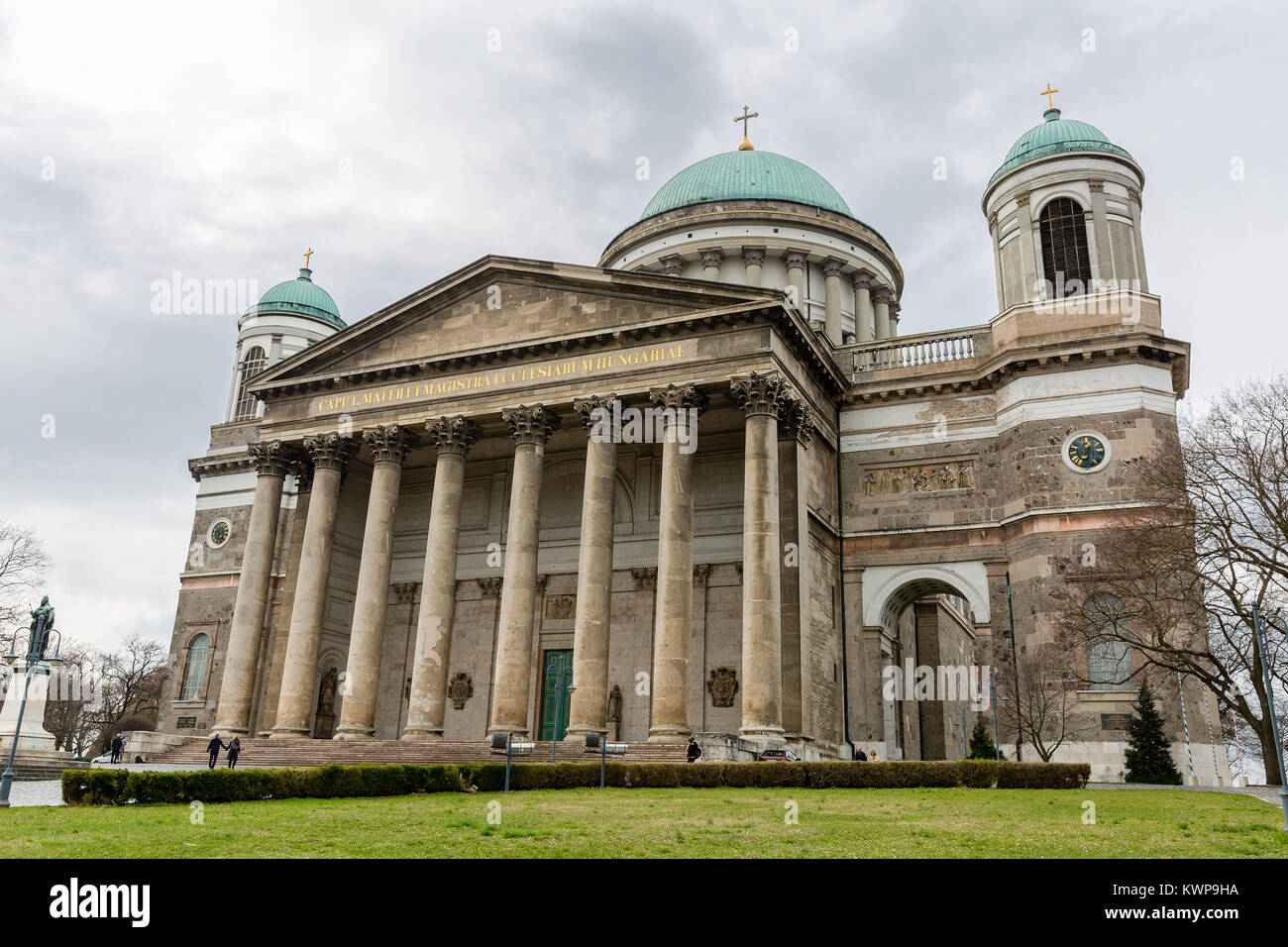 The Primatial Basilica of the Blessed Virgin Mary. Basilica of Esztergom, Hungary Stock Photo