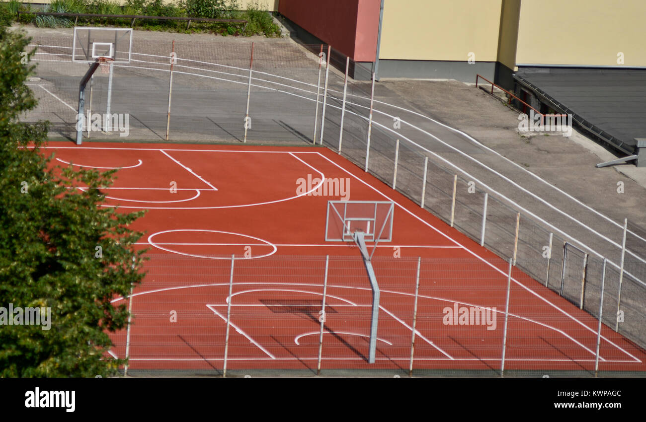 Basketball playground in Kaunas, Lithuania Stock Photo - Alamy