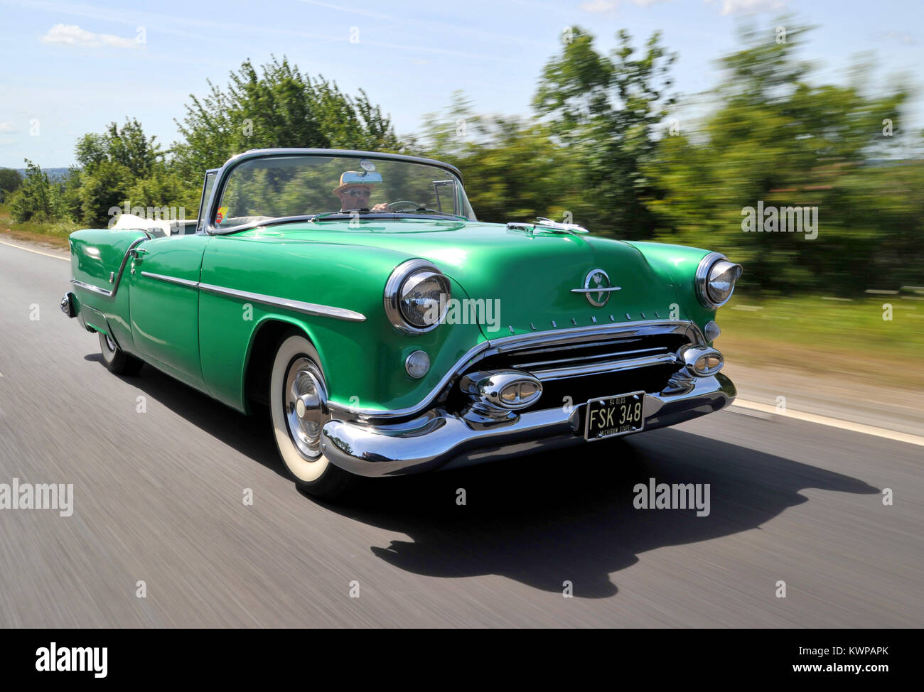 1954 Oldsmobile Rocket 88 convertible classic American car Stock Photo