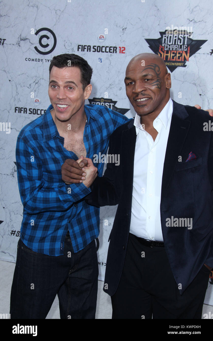 LOS ANGELES, CA SEPTEMBER 10 SteveO Mike Tyson at the Comedy