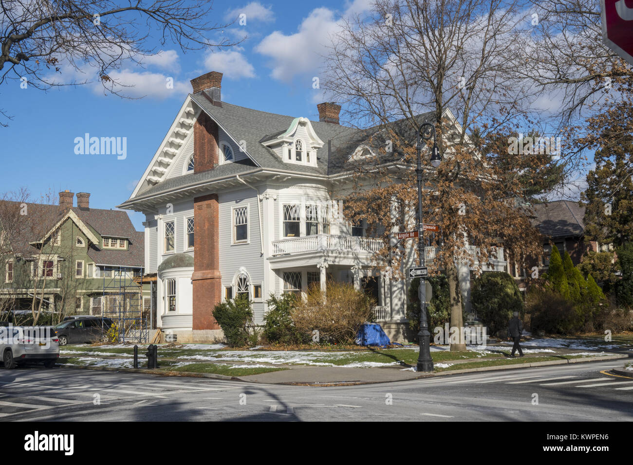 Large old victorian homes in the Flatbush Ditmas Park area of Brooklyn