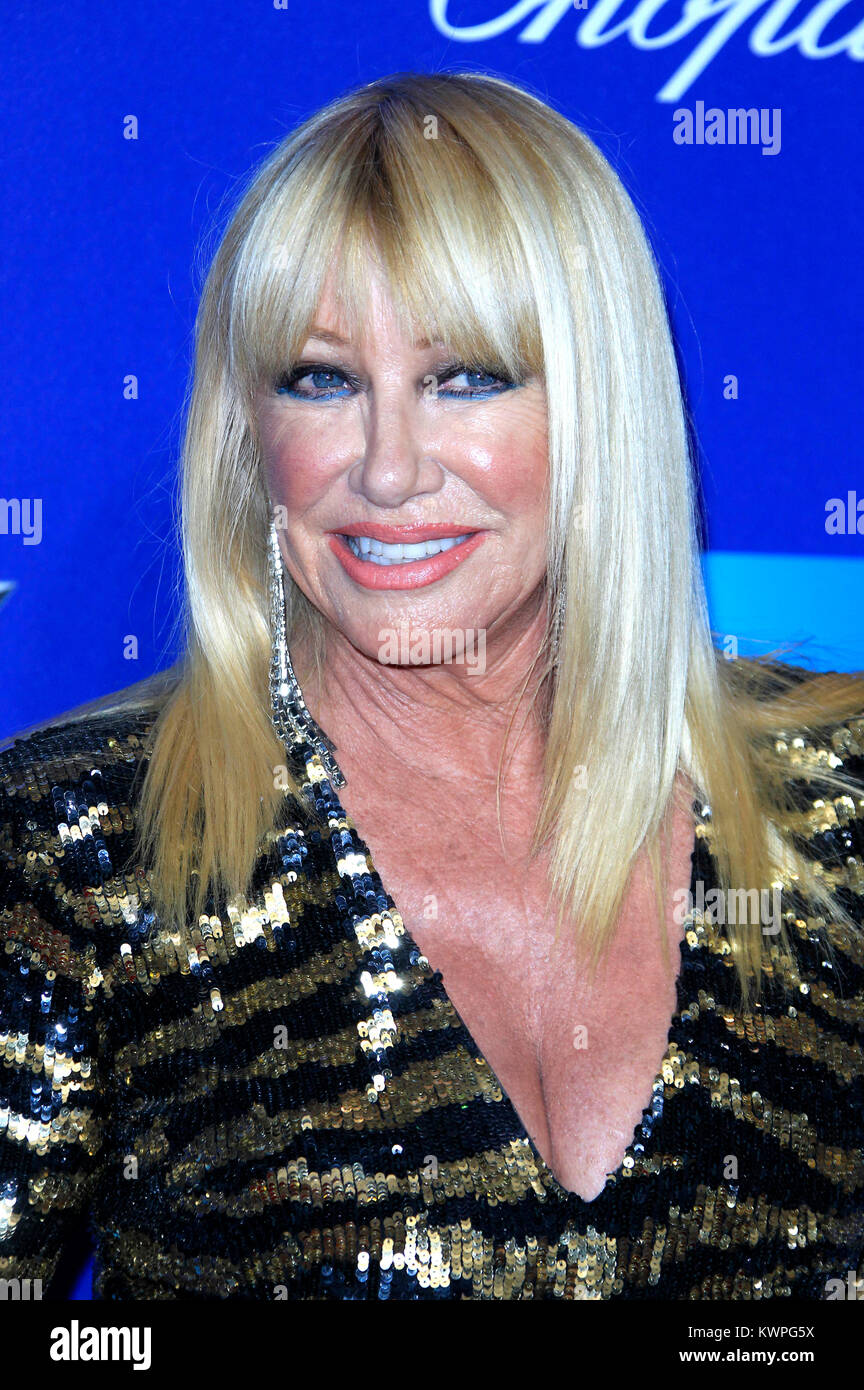 Suzanne Somers attends the 29th Annual Palm Springs International Film Festival Film Awards Gala at Palm Springs Convention Center on January 2, 2018 in Palm Springs, California. Stock Photo