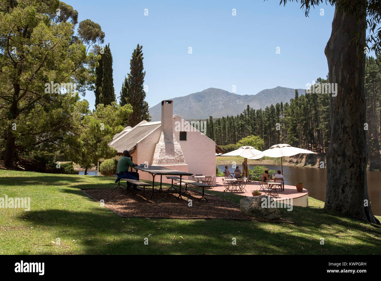 Hermanus, Western Cape South Africa. December 2017. Hamilton Russell winery tasting room