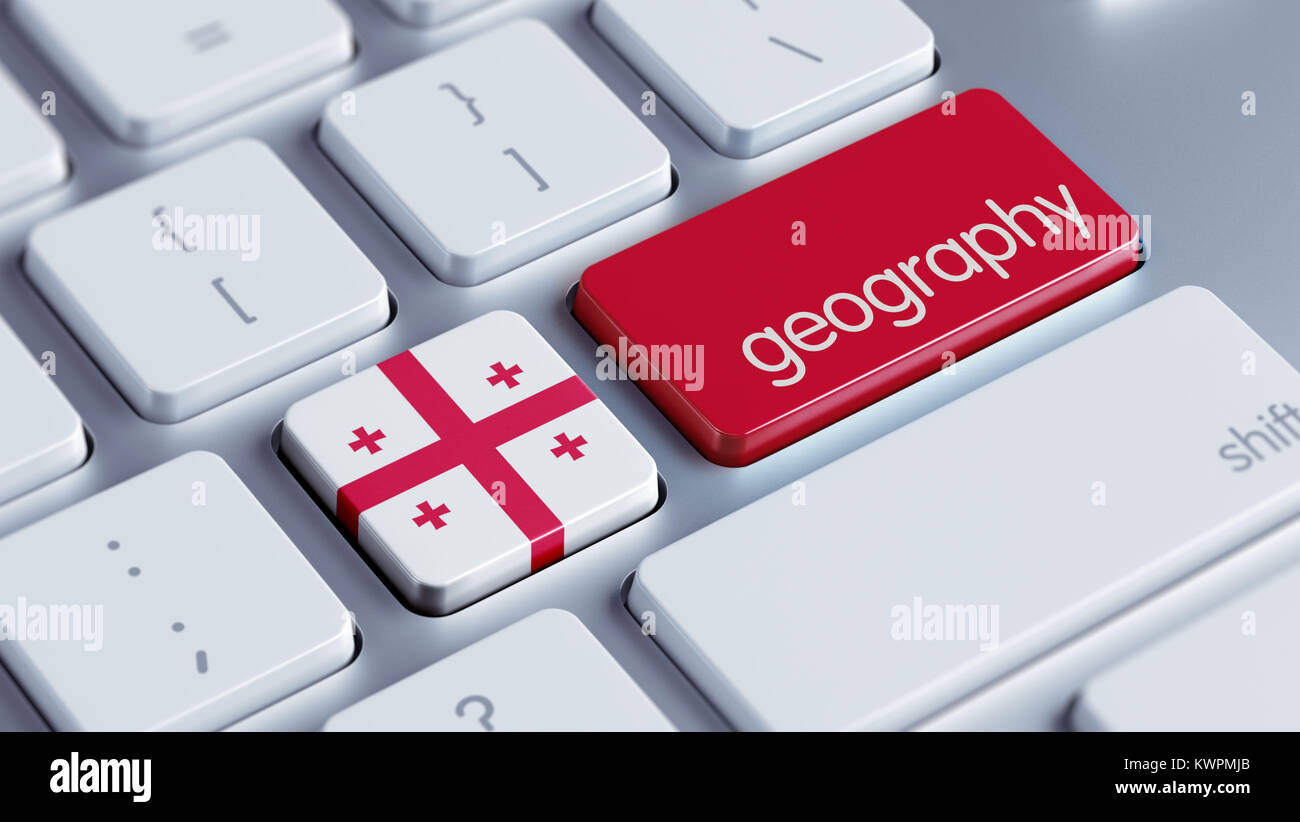 Georgia High Resolution Geography Concept Stock Photo