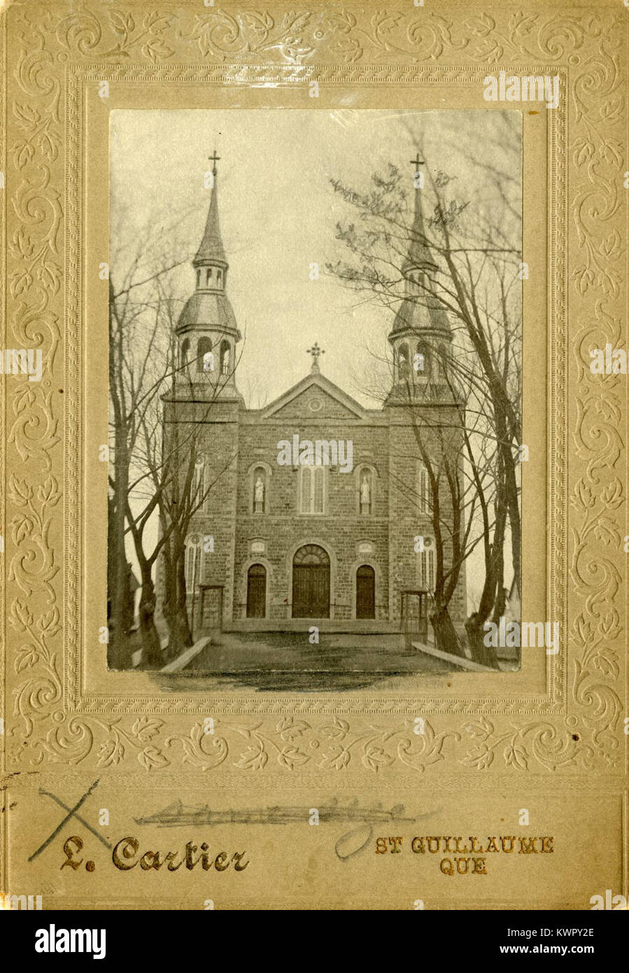 Église de SaintGuillaume d'Upton BAnQ P748S1P1819 Stock Photo Alamy