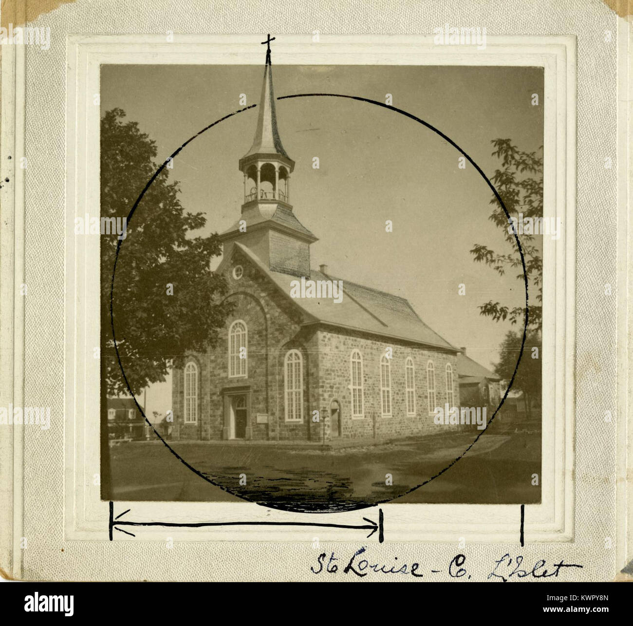 Église de SainteLouise du comté de l'Islet BAnQ P748S1P2017 Stock
