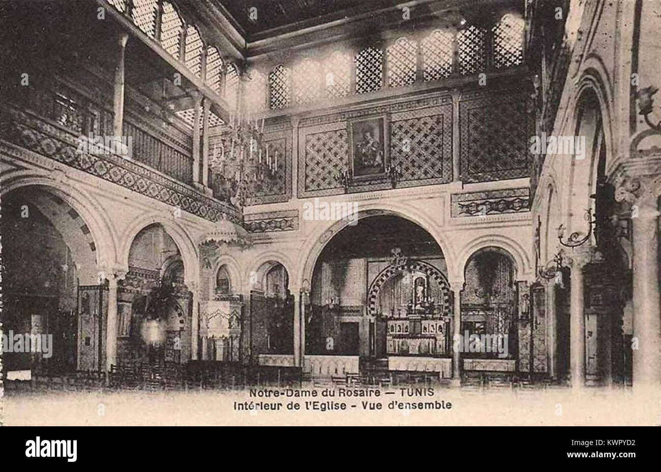 Église NotreDameduRosaire de Tunis Stock Photo Alamy