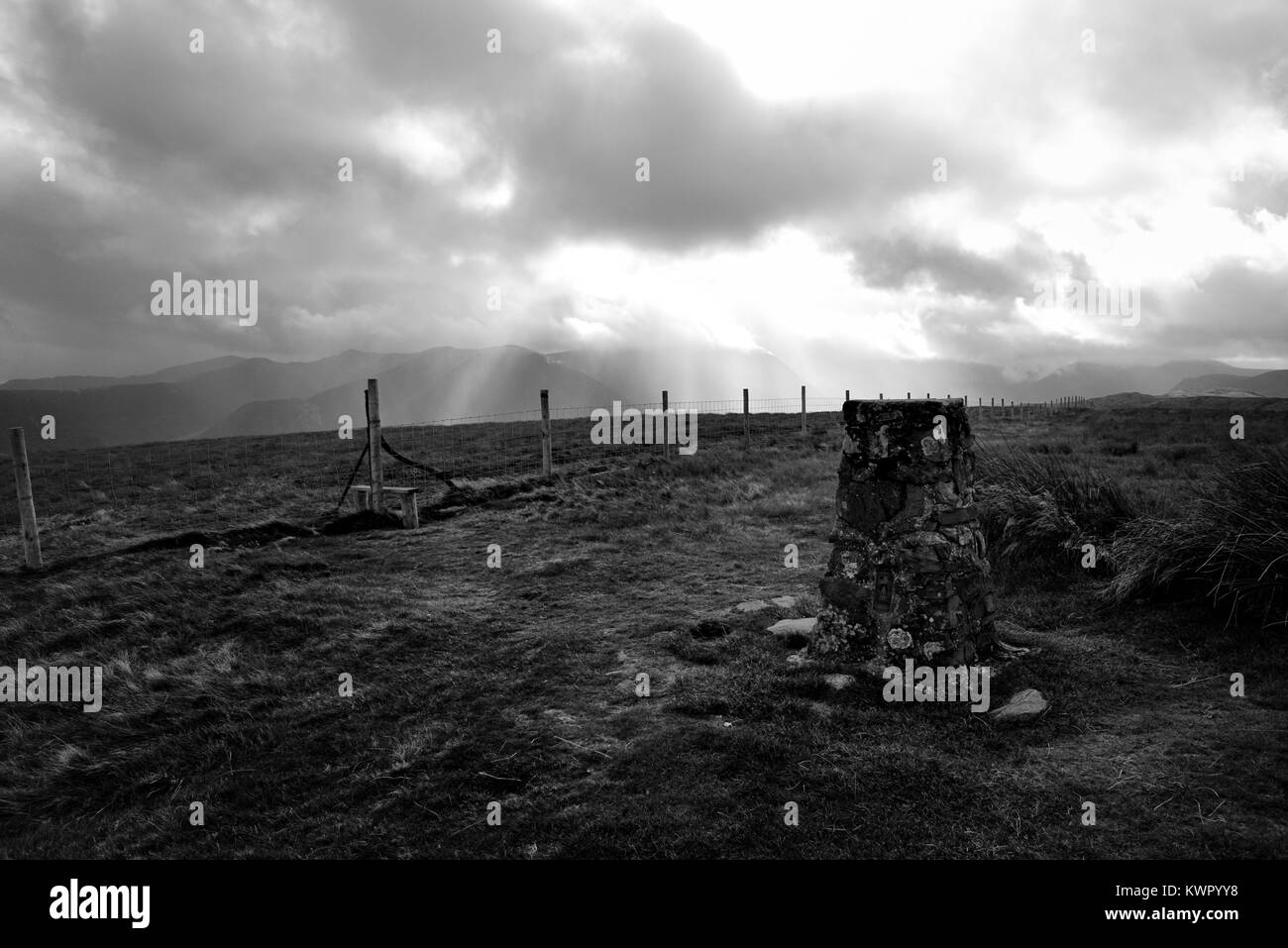 Storm clouds over the Cumbrian Mountains Stock Photo - Alamy