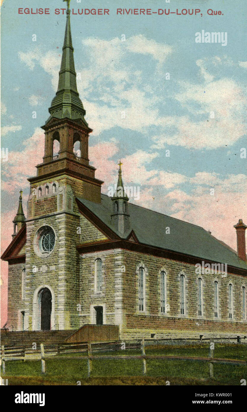 Église SaintLudger de RivièreduLoup BAnQ P748S1P1671 Stock Photo Alamy