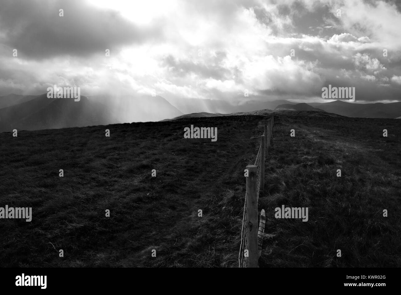 Storm clouds over the Cumbrian Mountains Stock Photo - Alamy