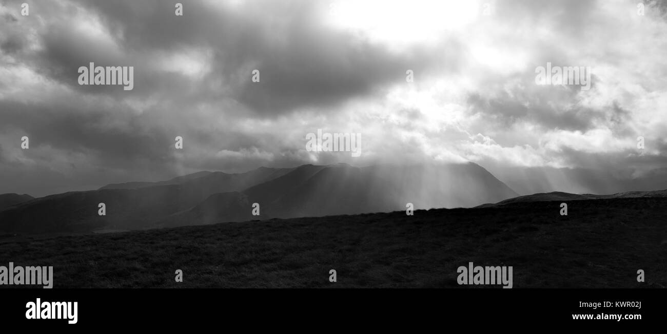 Storm clouds over the Cumbrian Mountains Stock Photo - Alamy