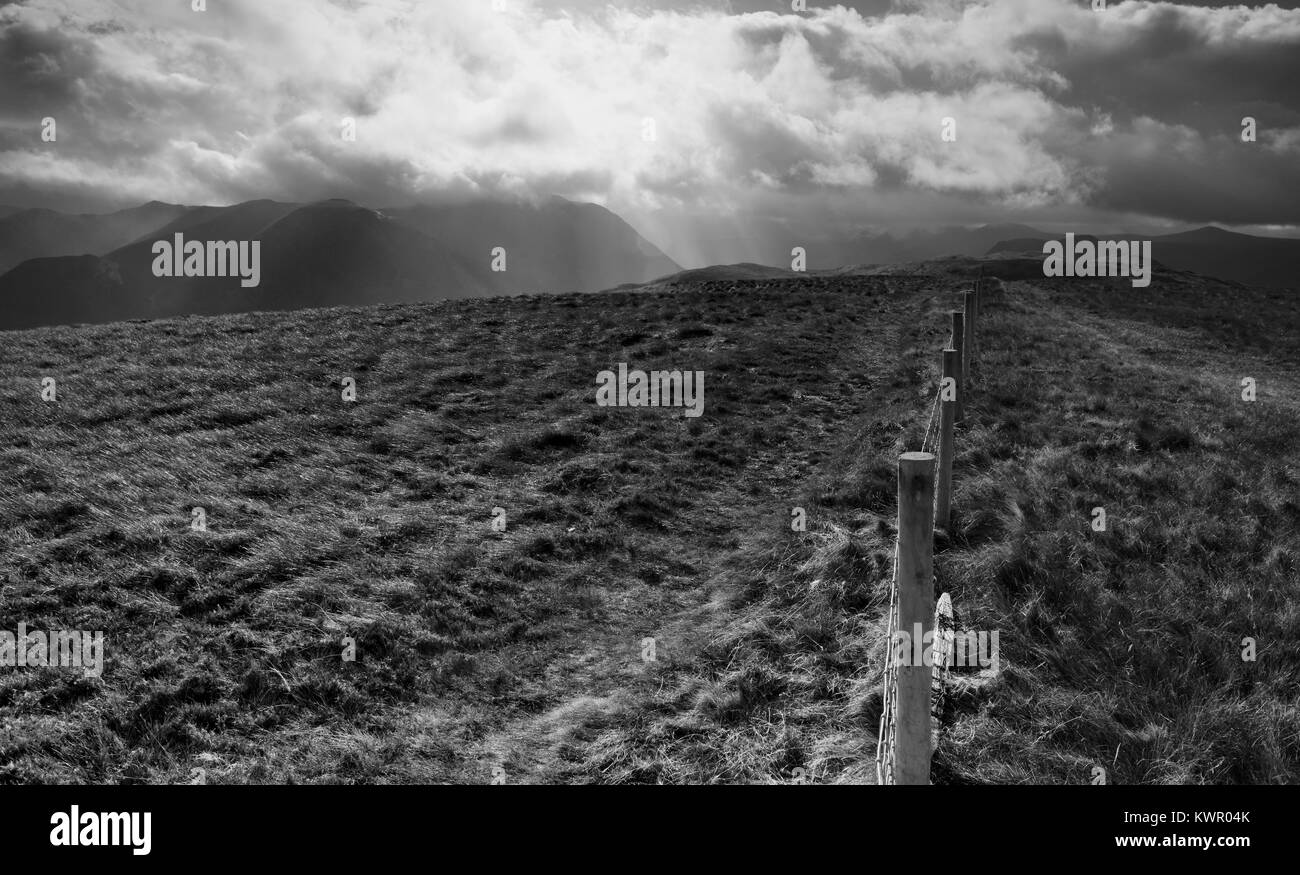Storm clouds over the Cumbrian Mountains Stock Photo - Alamy