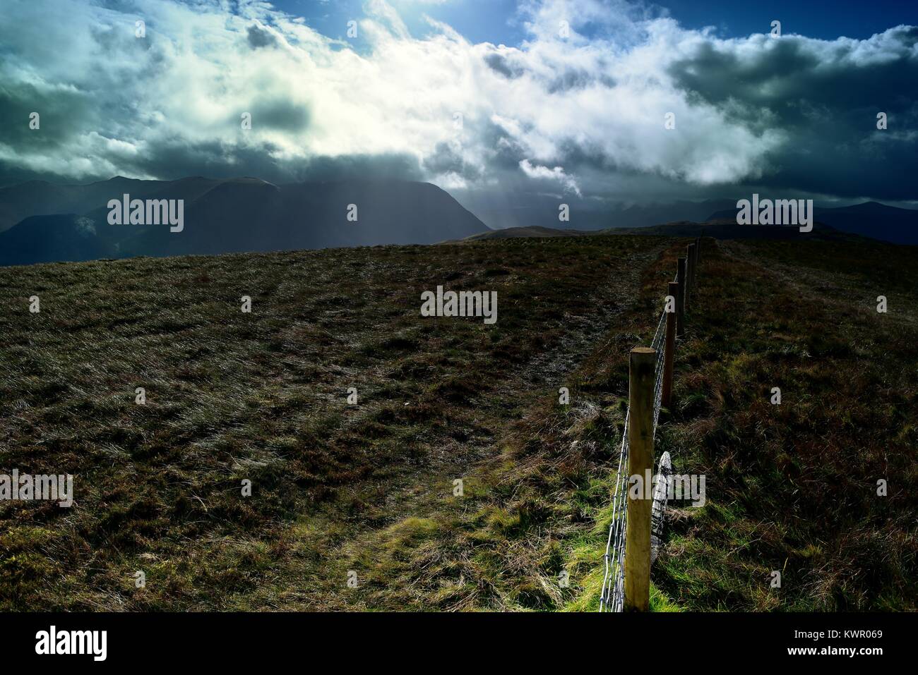 Storm clouds over the Cumbrian Mountains Stock Photo - Alamy