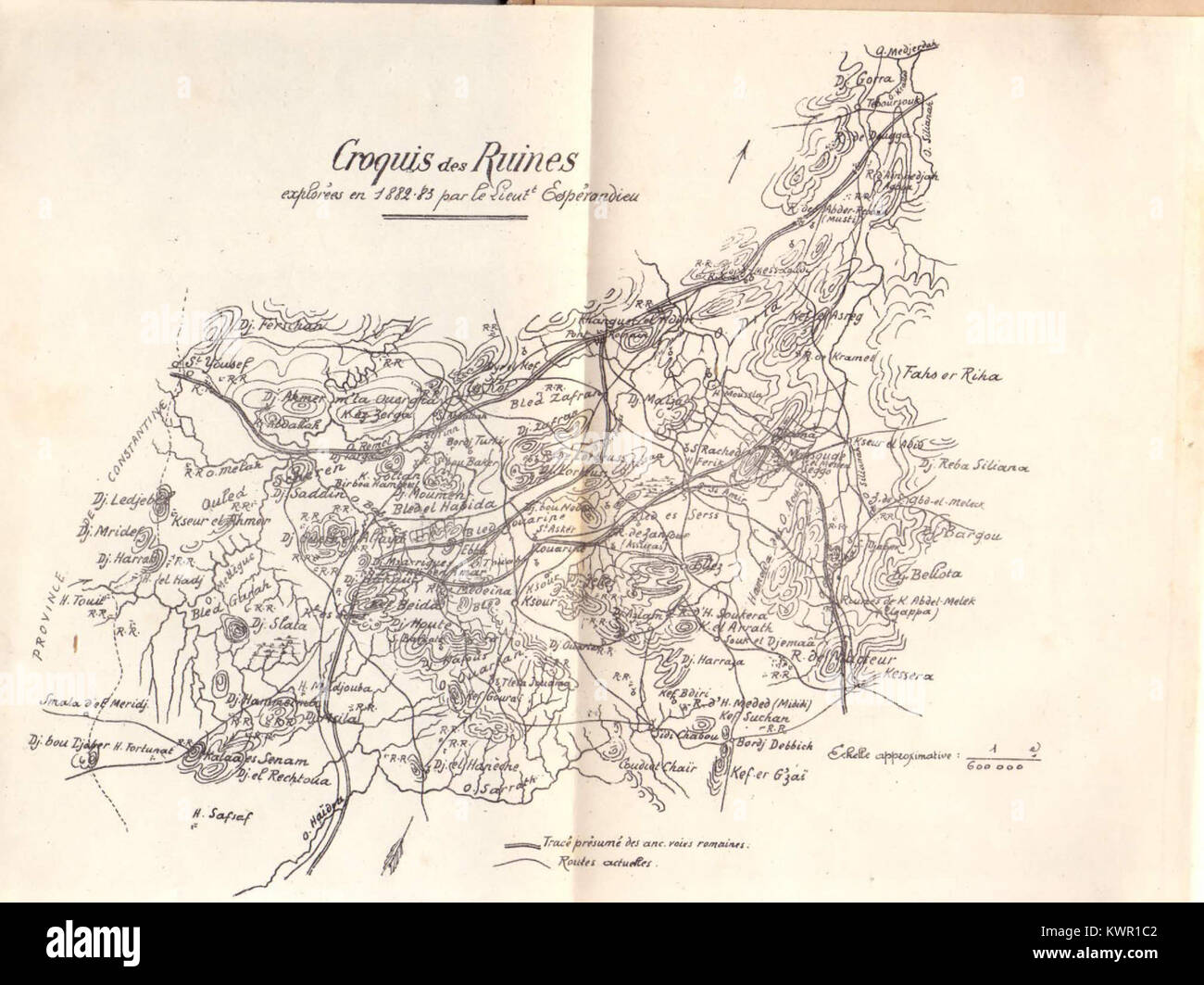 Épigraphie des environs du Kef (Tunisie) 05 Stock Photo - Alamy