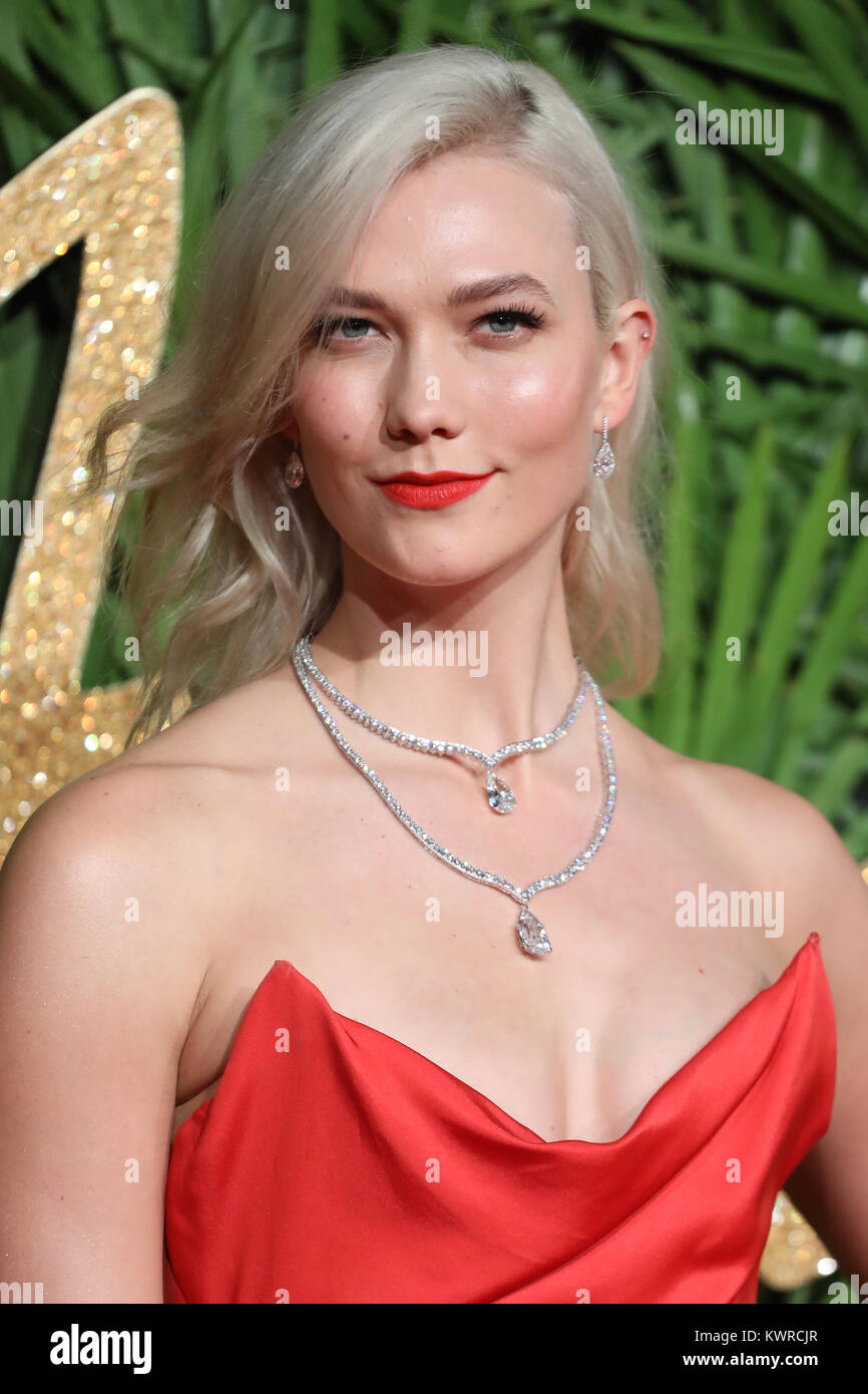 The London Fashion Awards Held At The Royal Albert Hall Arrivals Featuring Karlie Kloss Where 