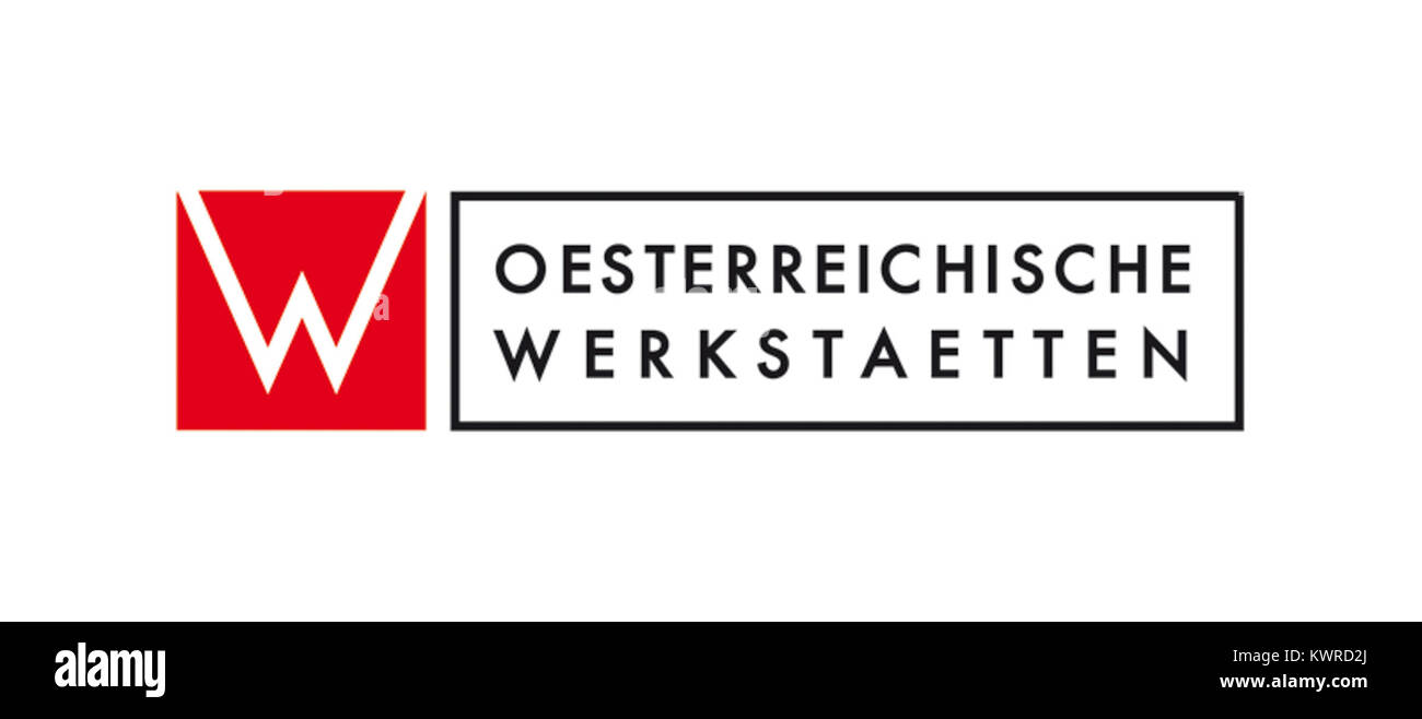 Österreichische Werkstätten reg.Gen.m.b.H. Logo Stock Photo